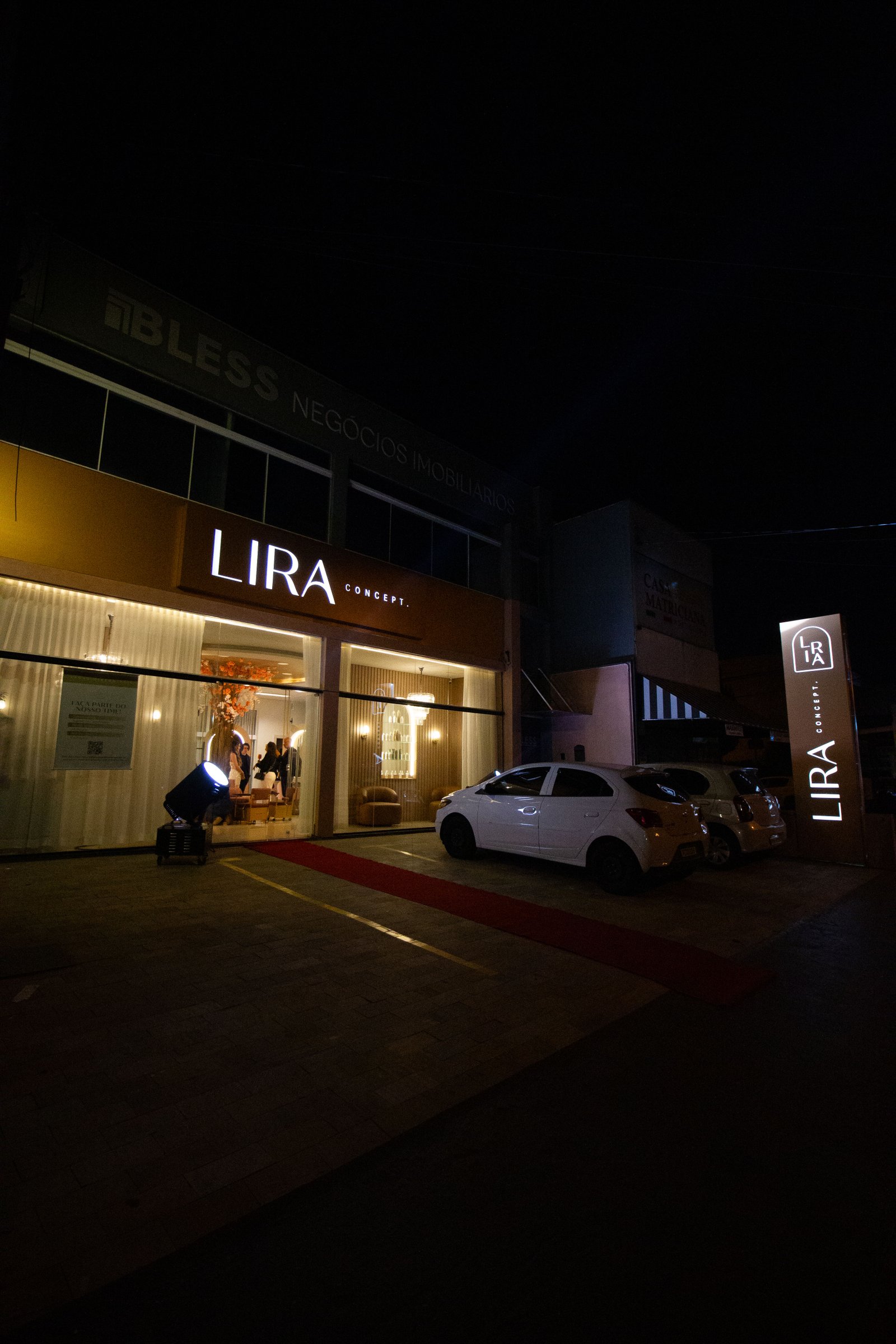 Fachada do salão